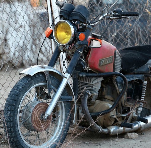 moto abandonnée