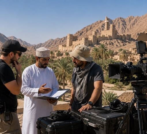 Fixer en Oman avec une équipe de tournage audiovisuel