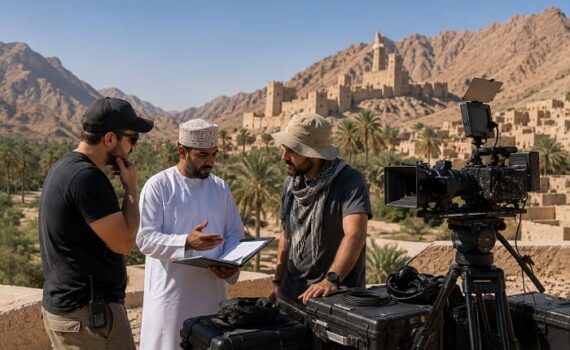Fixer en Oman avec une équipe de tournage audiovisuel